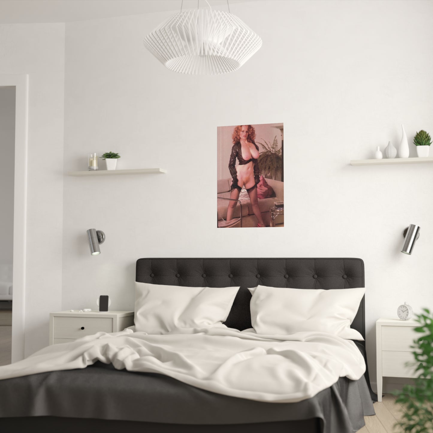 Satin Posters (210gsm) Retro Pornstar Lisa De Leeuw Nude