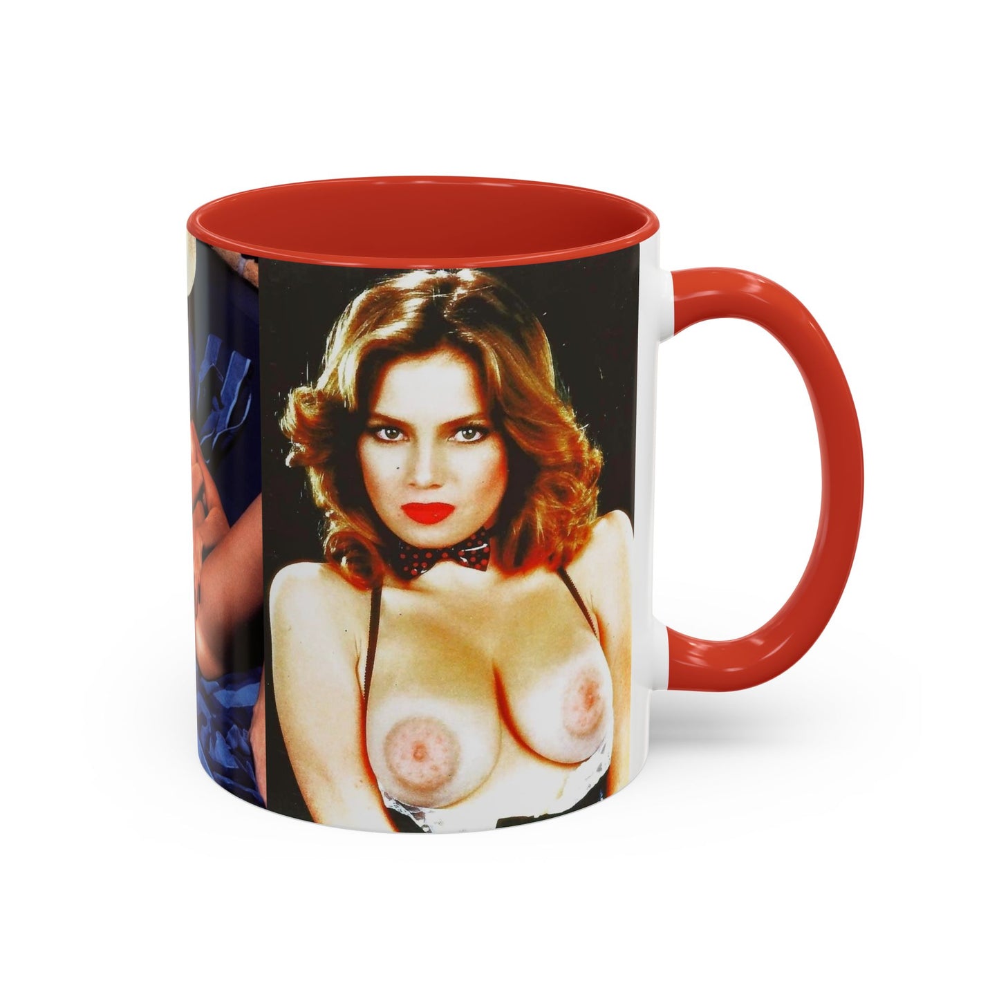 Accent Coffee Mug (11, 15oz) Retro Pornstar Traci Lords Nude