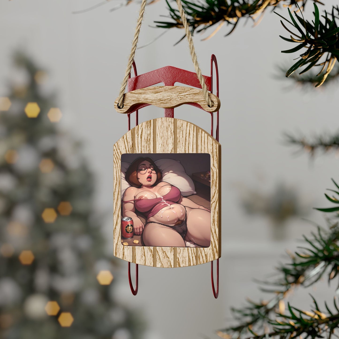 Sled Ornaments Meg Griffin Nude
