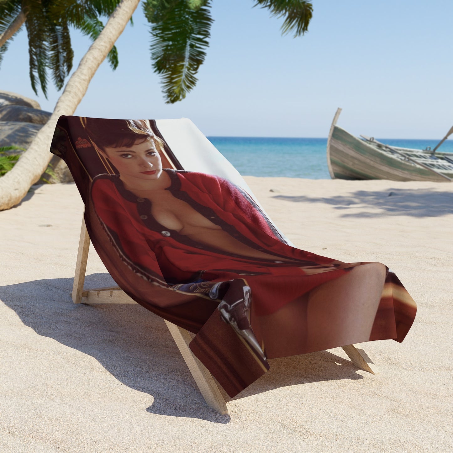 Beach Towel Hand Towel Playboy Playmate February 1958 Cheryl Kubert