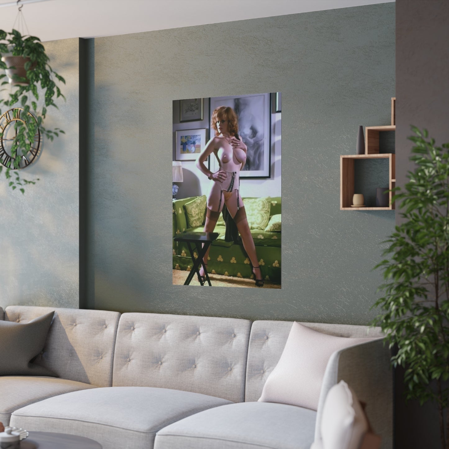 Satin Posters (210gsm) Retro Porn Star Lisa De Leeuw Nude