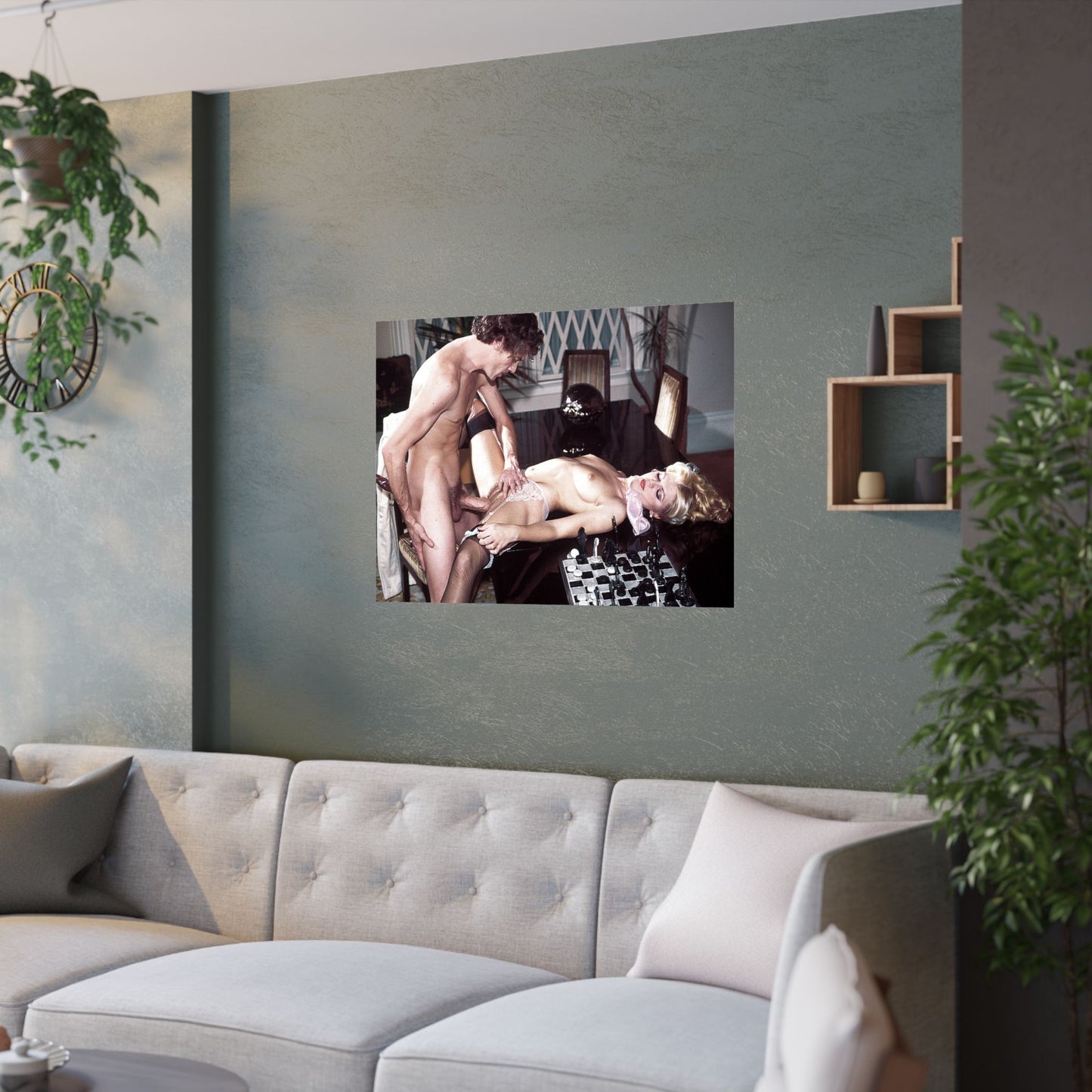 Satin Posters (210gsm) Retro Porn Scene John Holmes