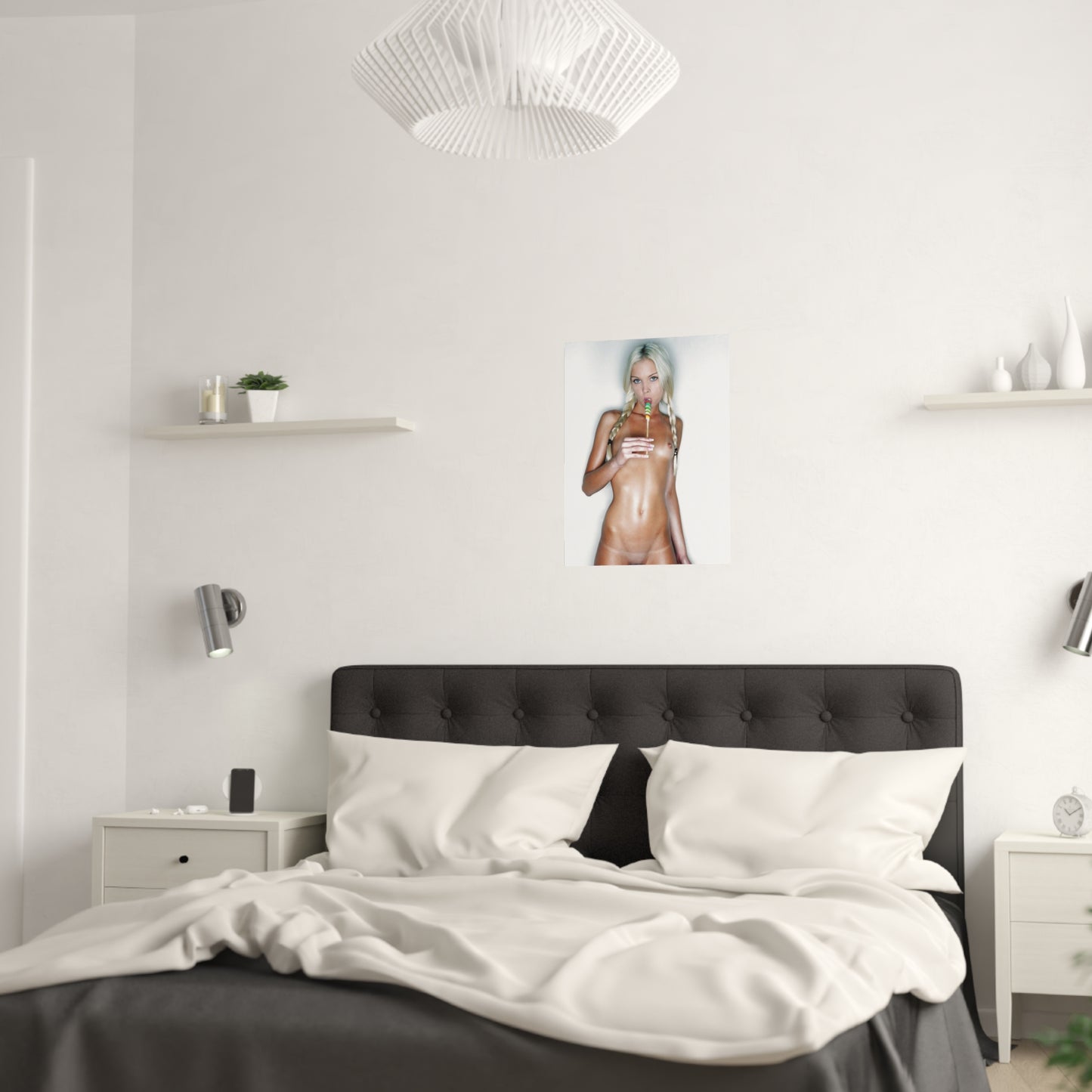 Satin Posters (210gsm) Franziska Facella Pigtails Nude