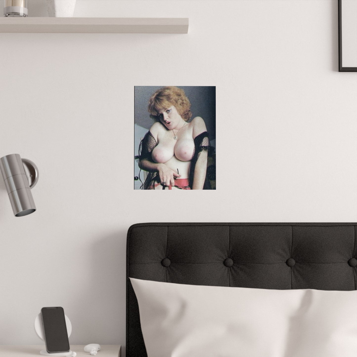 Satin Posters (210gsm) Retro Pornstar Lisa De Leeuw Nude