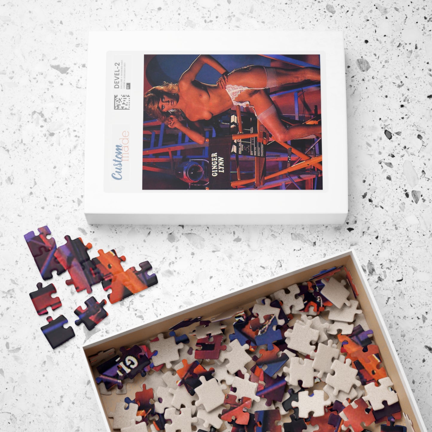 Puzzle (110, 252, 500, 1014-piece) Retro Porn Star Ginger Lynn Nude