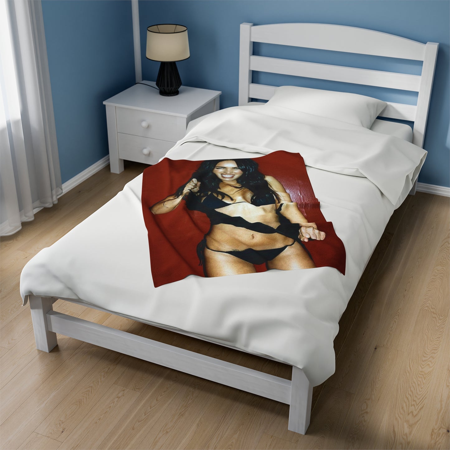 Velveteen Plush Blanket Megan Fox