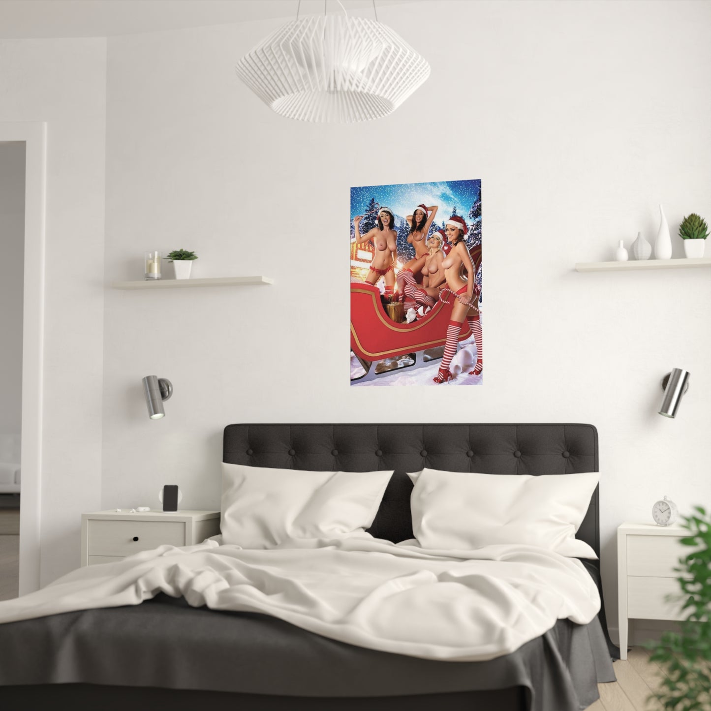 Satin Posters (210gsm) Pornstars Nude Christmas