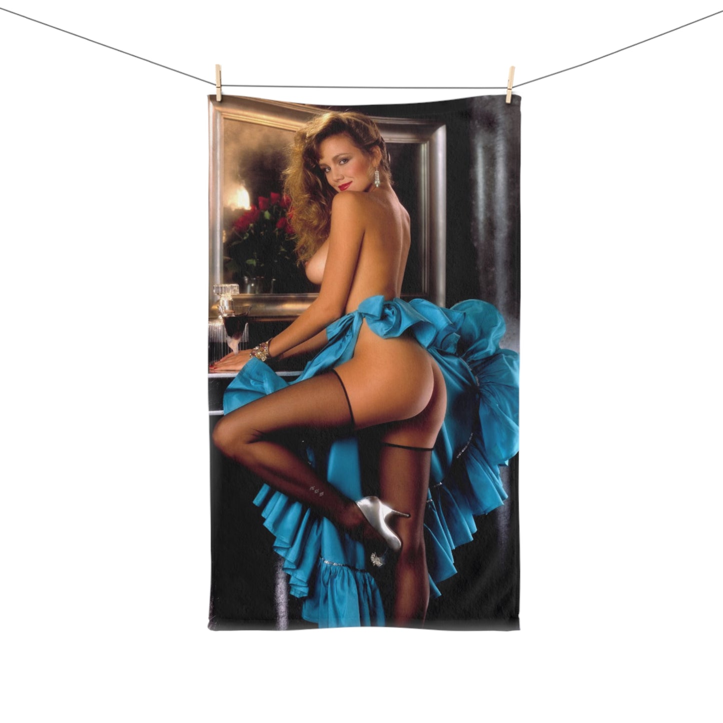 Hand Towel Playboy Playmate February 1988 Kari Kennell