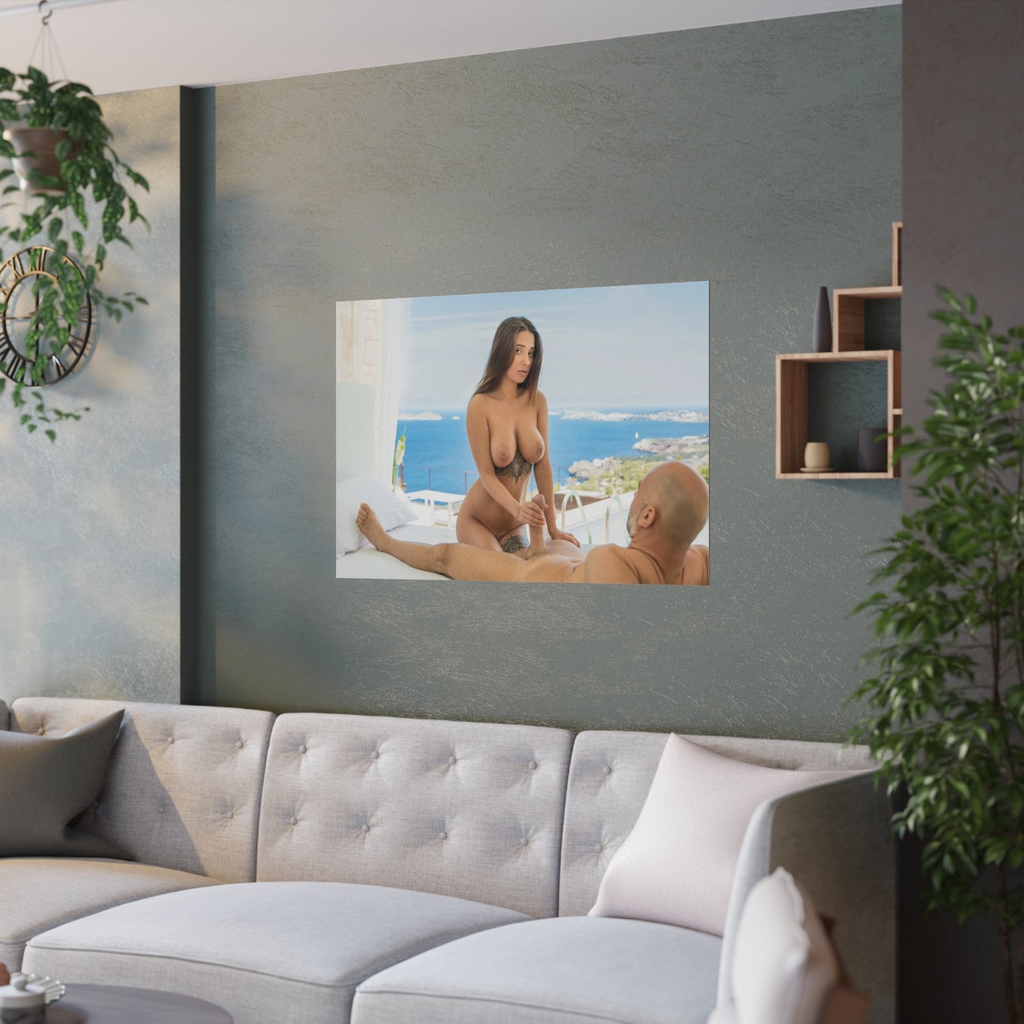 Satin Posters (210gsm) Natural Tits Liya Silver