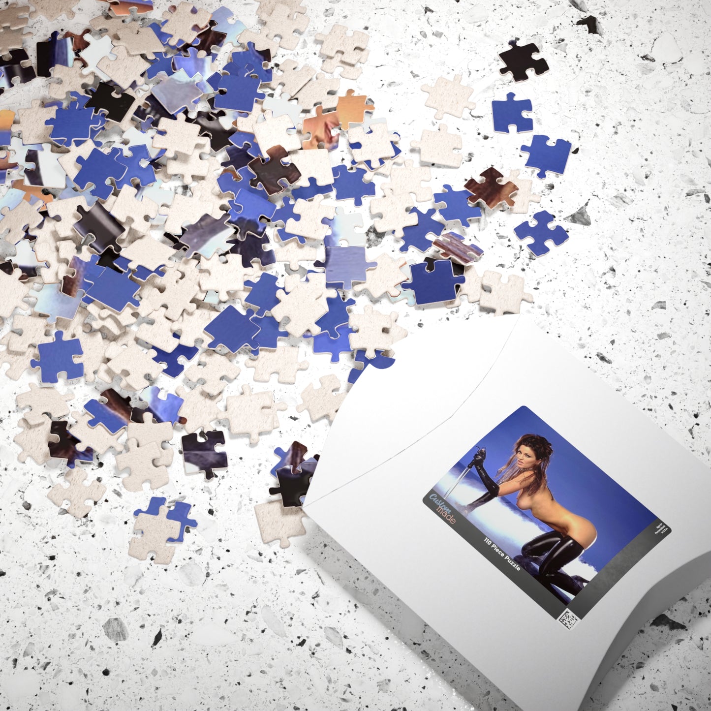 Puzzle (110, 252, 520, 1014-piece) Retro Adult Star Janine Lindenmulder Nude
