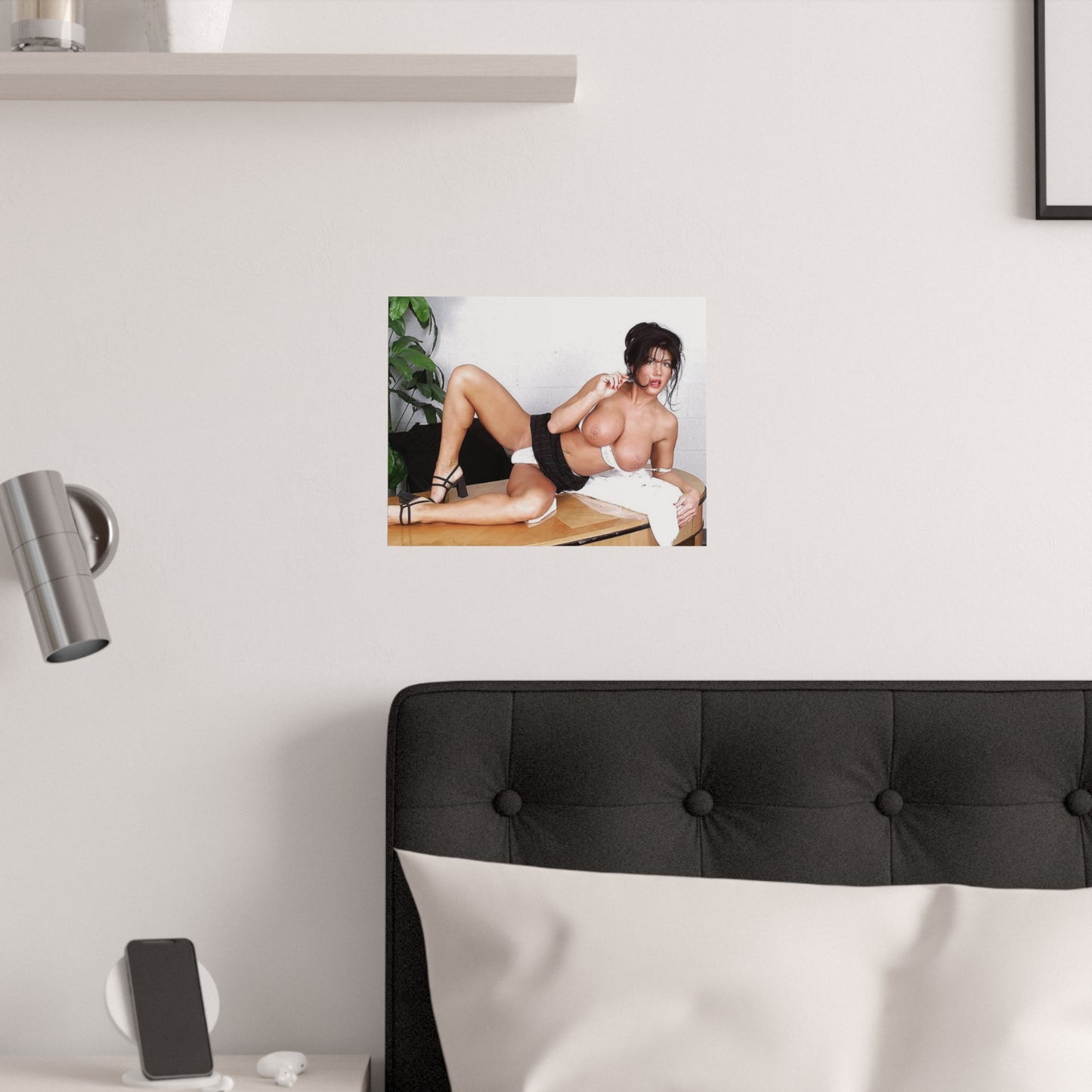 Satin Posters (210gsm) Retro Pornstar Holly Body Nude