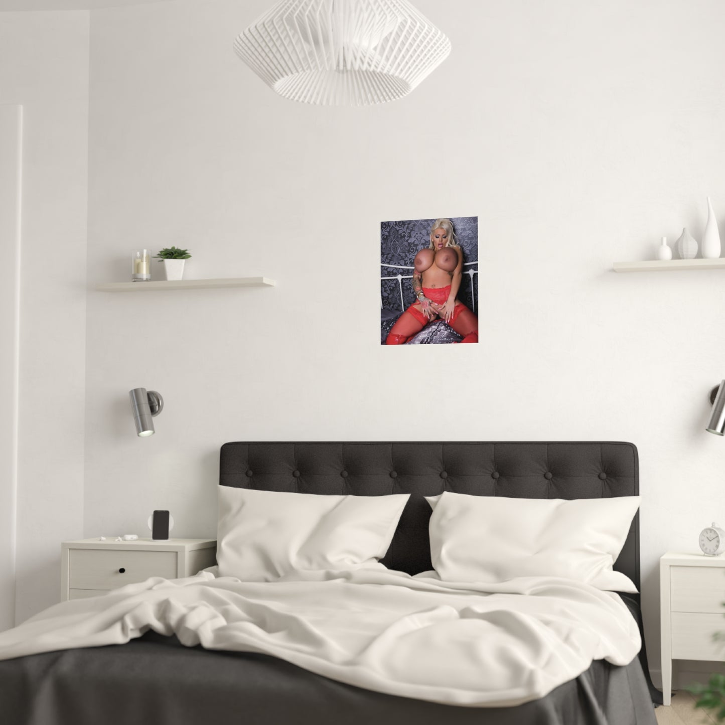Satin Posters (210gsm) Busty Candy Charms Nude