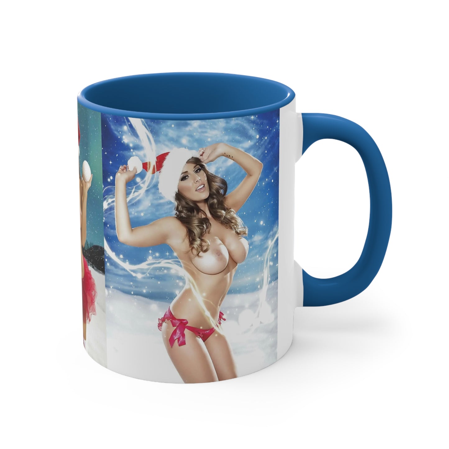 Accent Coffee Mug, 11oz Nude Christmas Pornstars