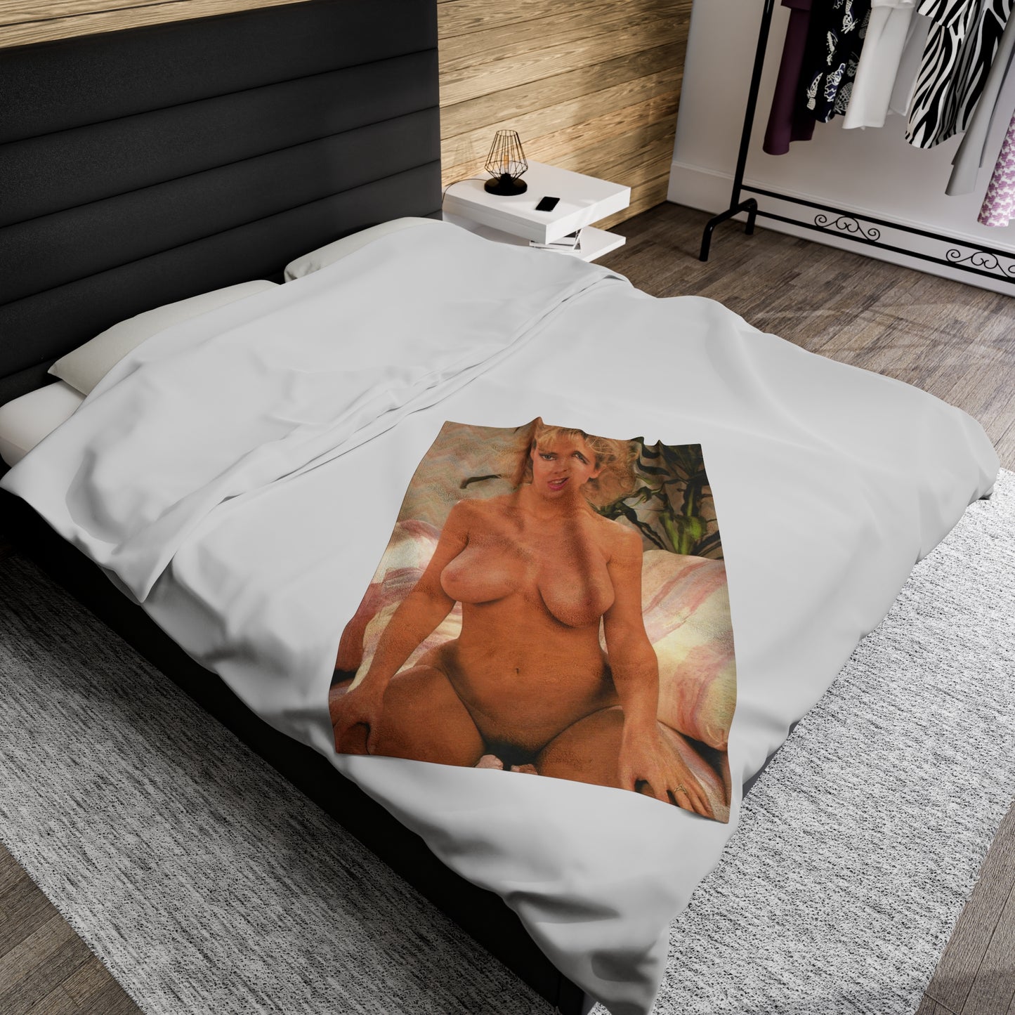 Velveteen Plush Blanket Porn Star Victoria Paris Nude