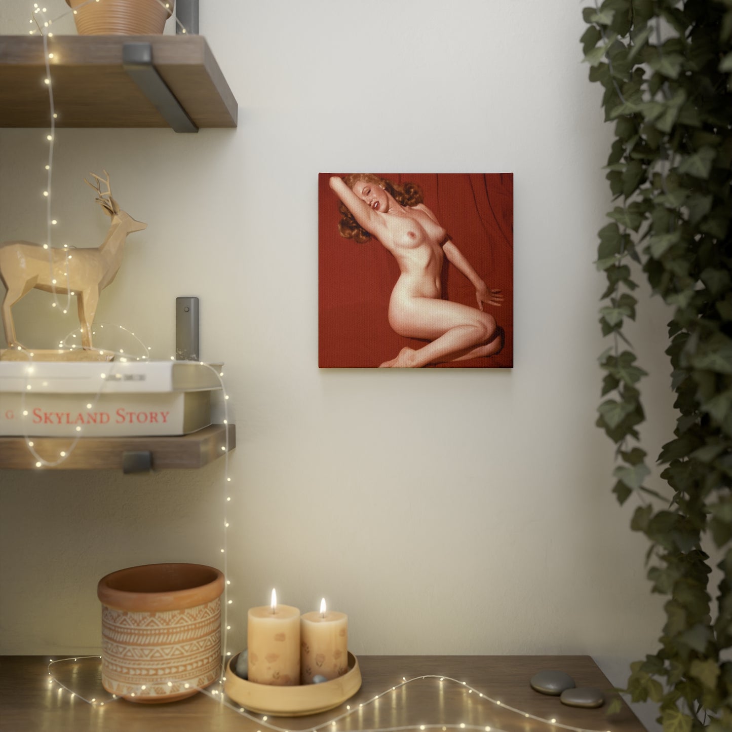 Canvas Photo Tile Playboy Playmate December 1953 Marilyn Monroe
