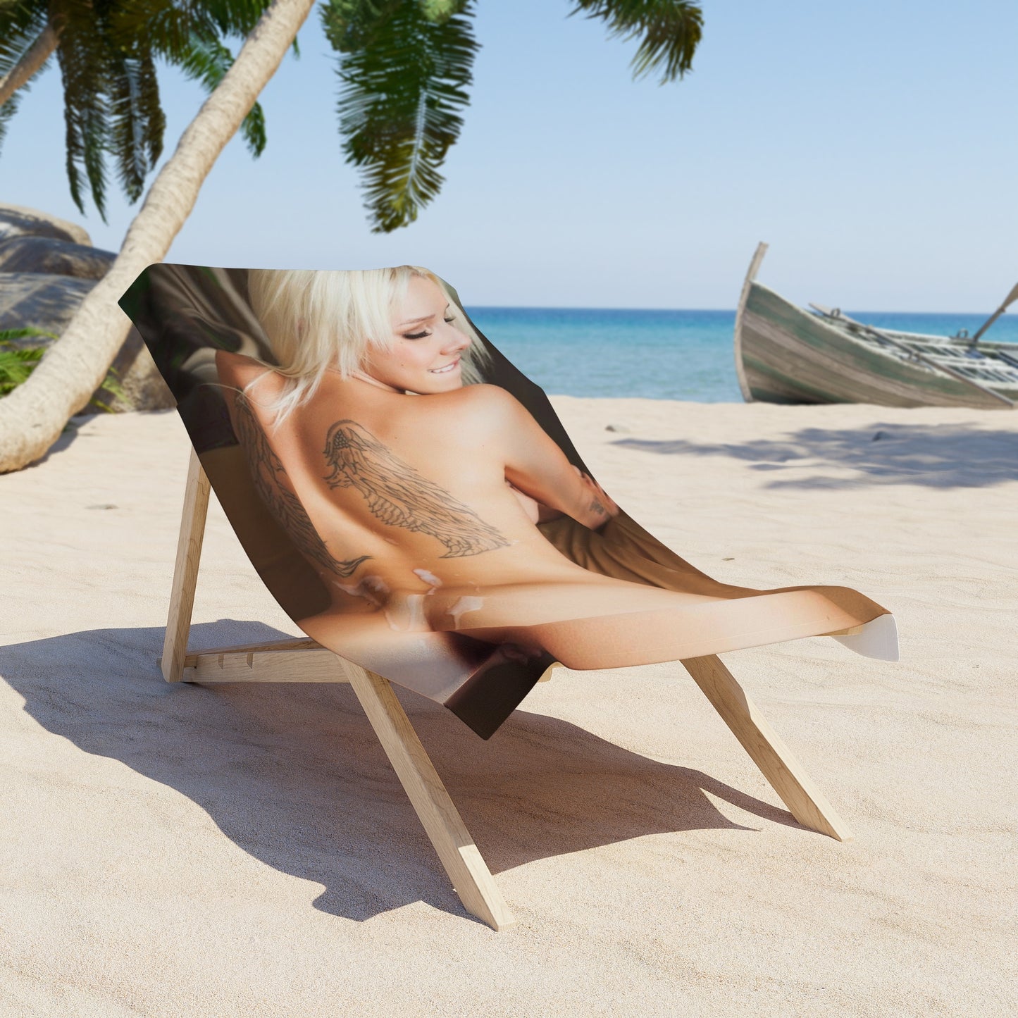 Beach Towel Pornstar Stevie Shae Nude