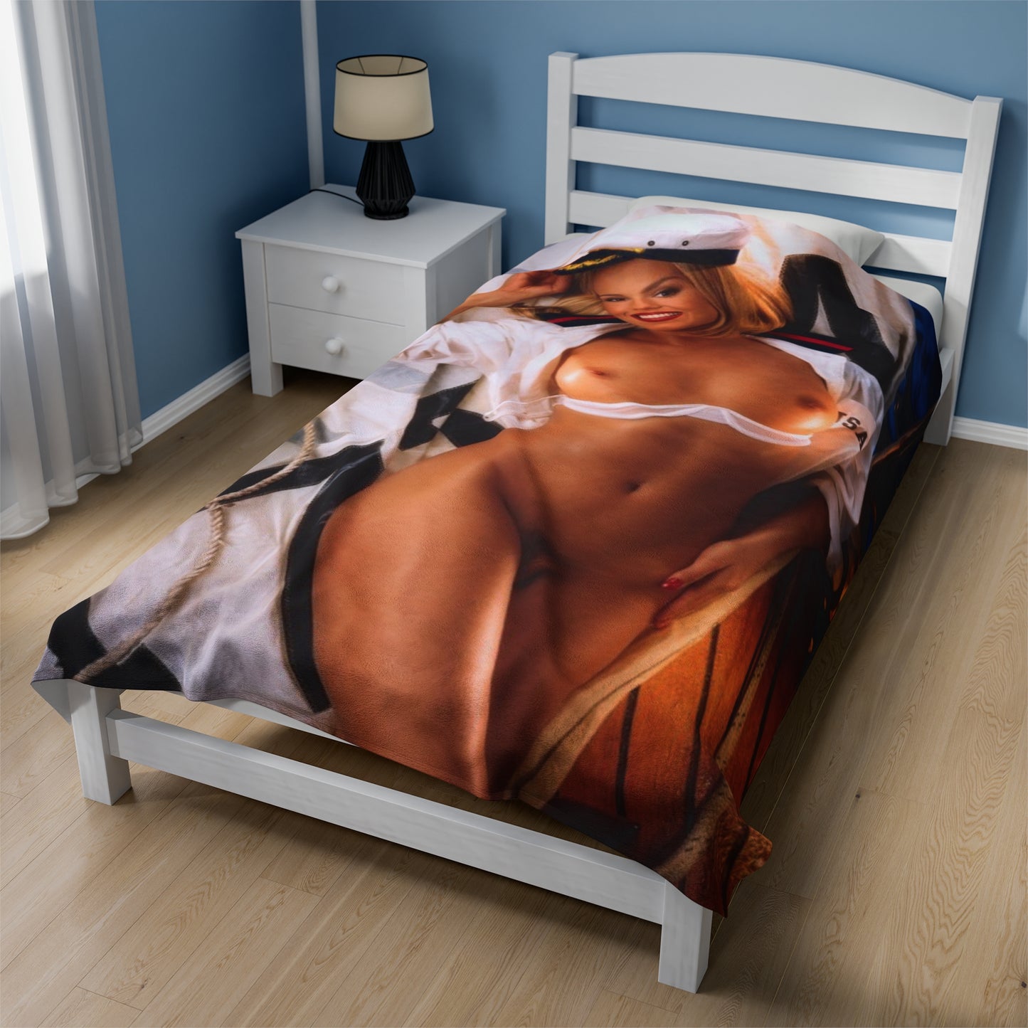 Velveteen Plush Blanket Playboy Playmate September 1993 Carrie Westcott