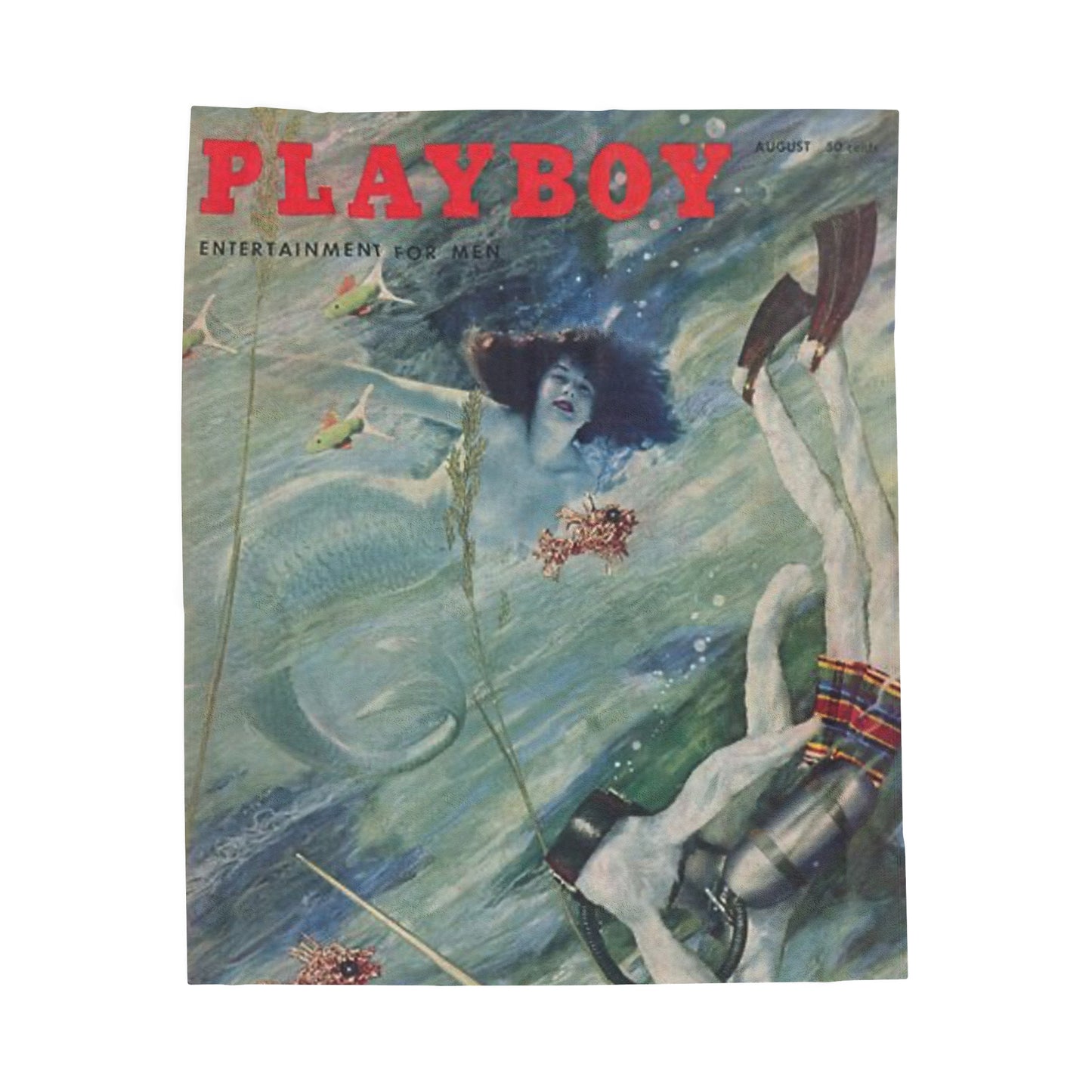 Velveteen Plush Blanket Magazine Cover August 1955