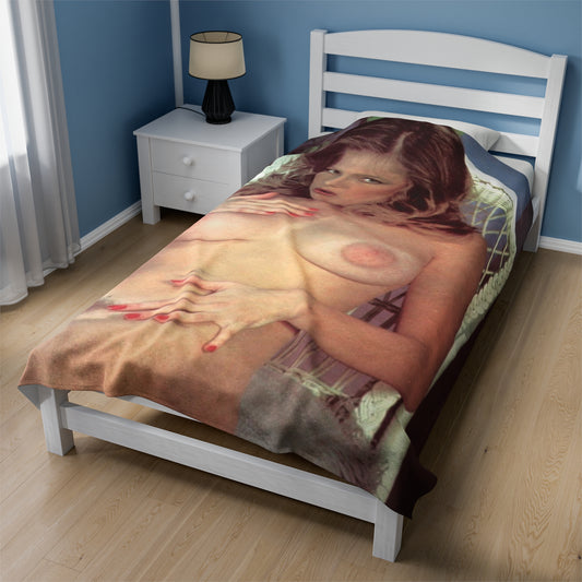 Velveteen Plush Blanket Traci Lords Nude