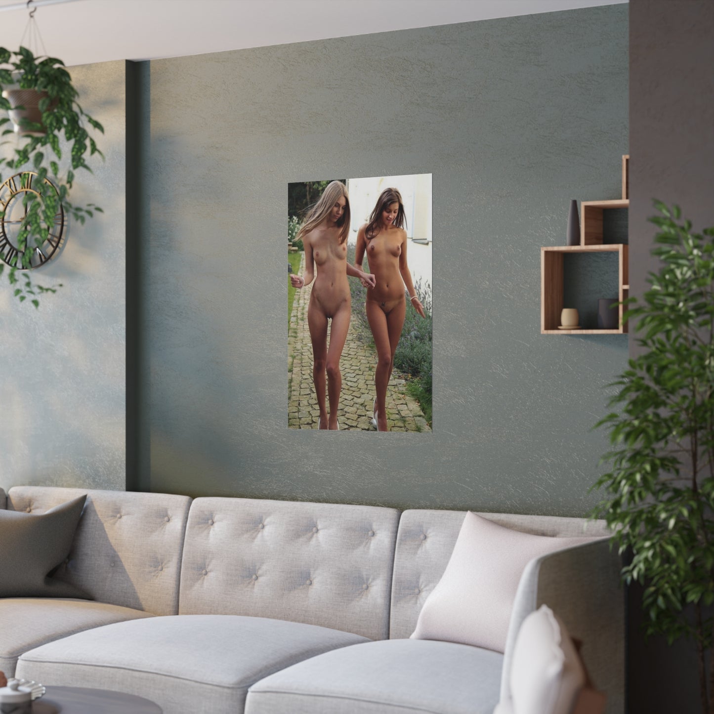 Satin Posters (210gsm) Nude Walk