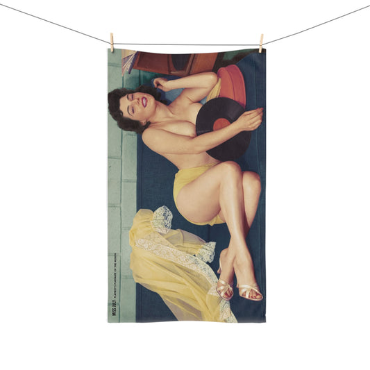 Hand Towel Playboy Playmate July 1957 Jean Jani