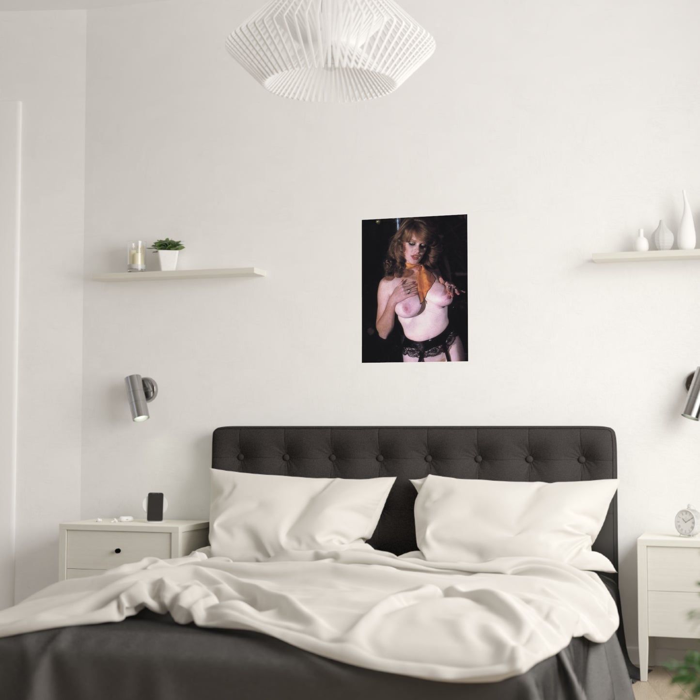 Satin Posters (210gsm) Retro Porn Star Lisa De Leeuw Nude