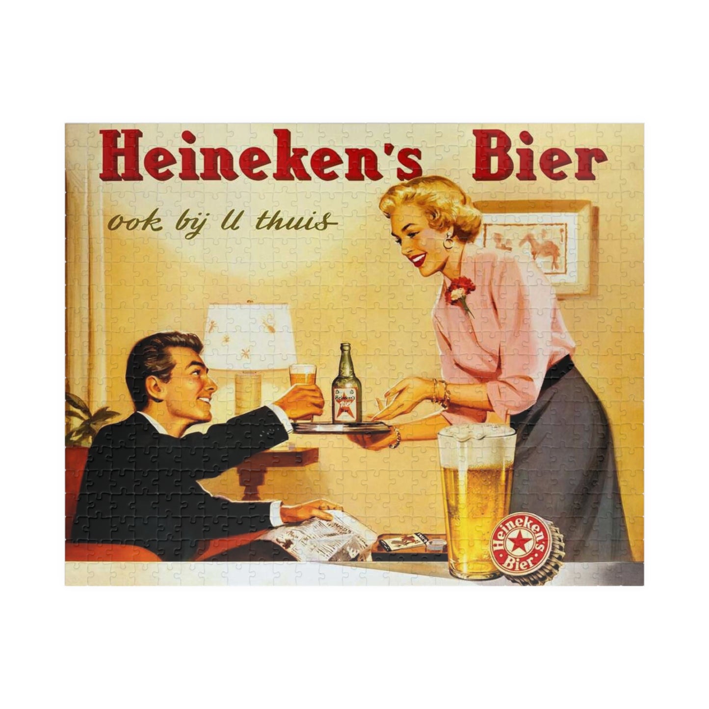 Puzzle (110, 252, 520, 1014-piece) Retro Beer Advertisement Heineken