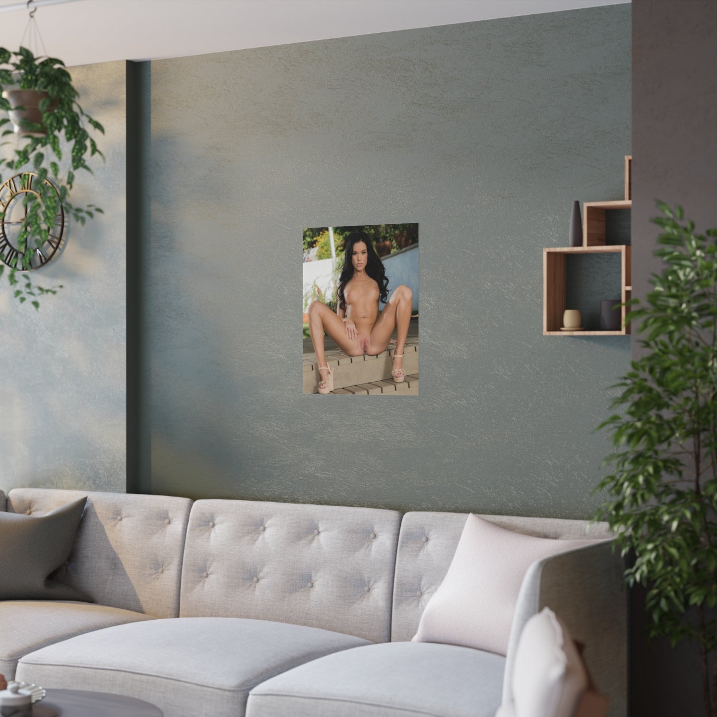 Satin Posters (210gsm) Megan Rain Nude #3