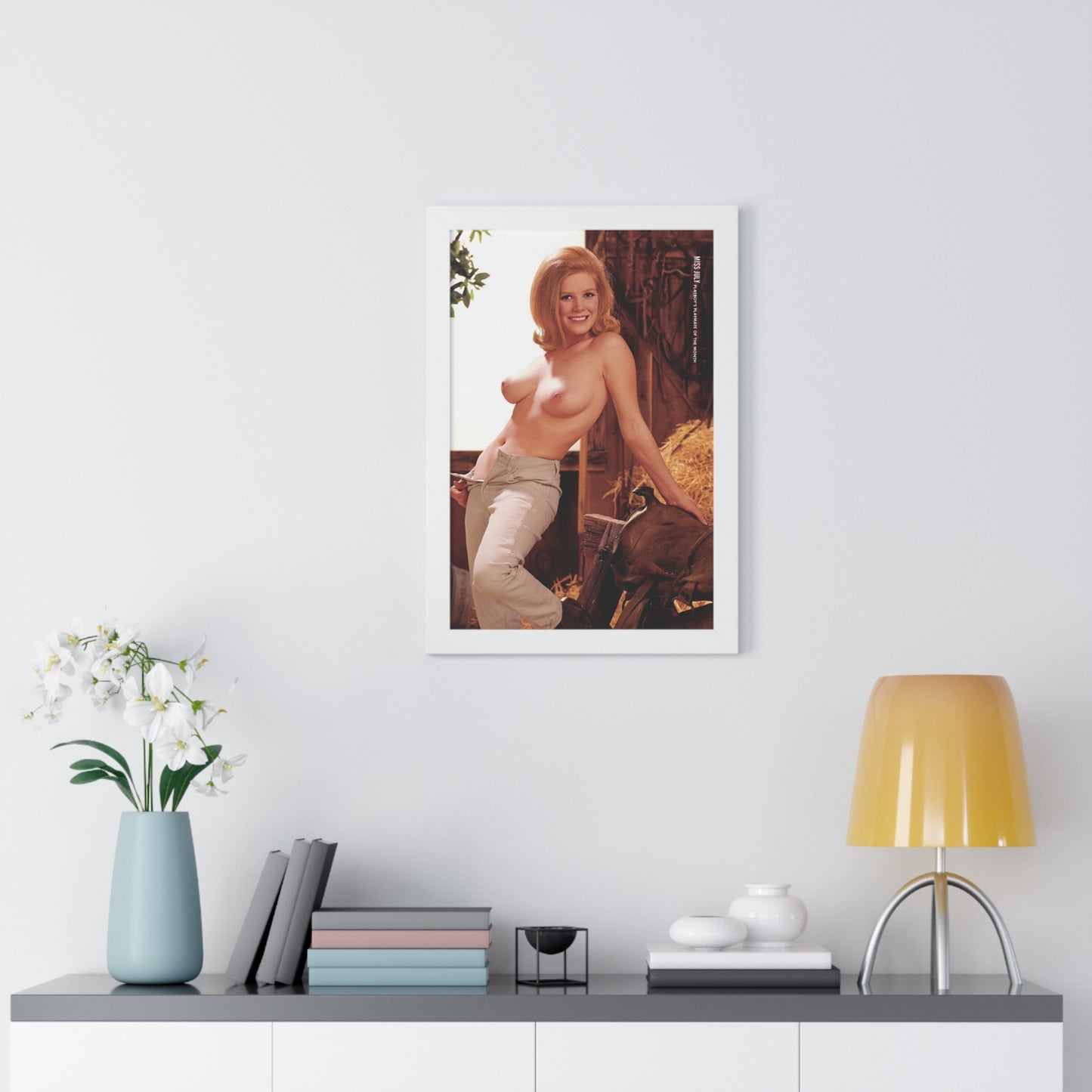 Framed Vertical Poster Playboy Playmate July 1964 Melba Ogle