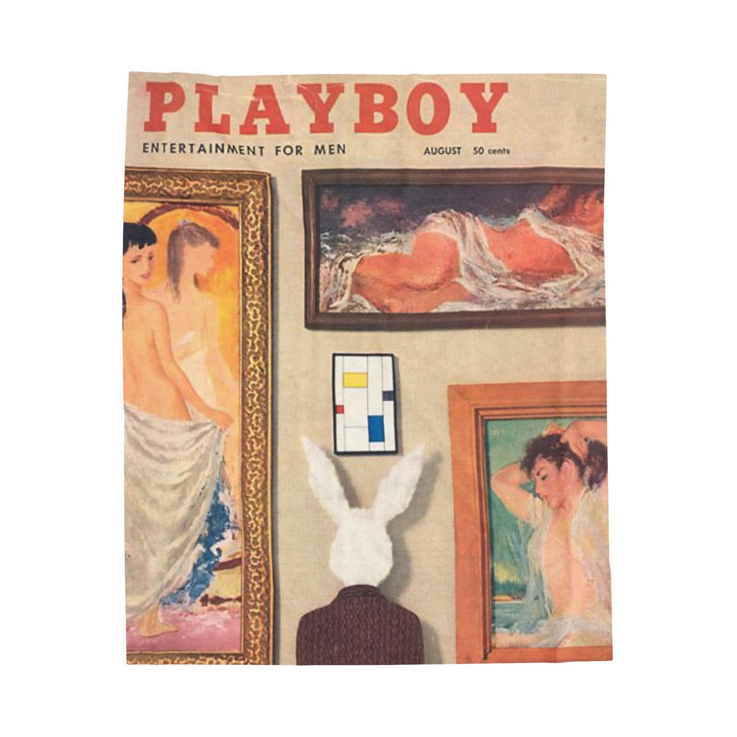 Velveteen Plush Blanket Cover August 1956