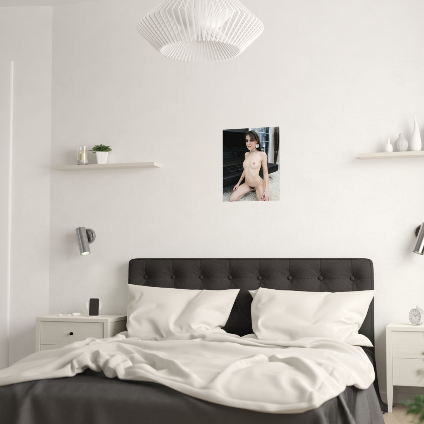 Satin Posters (210gsm) Adult Star Sasha Grey Nude