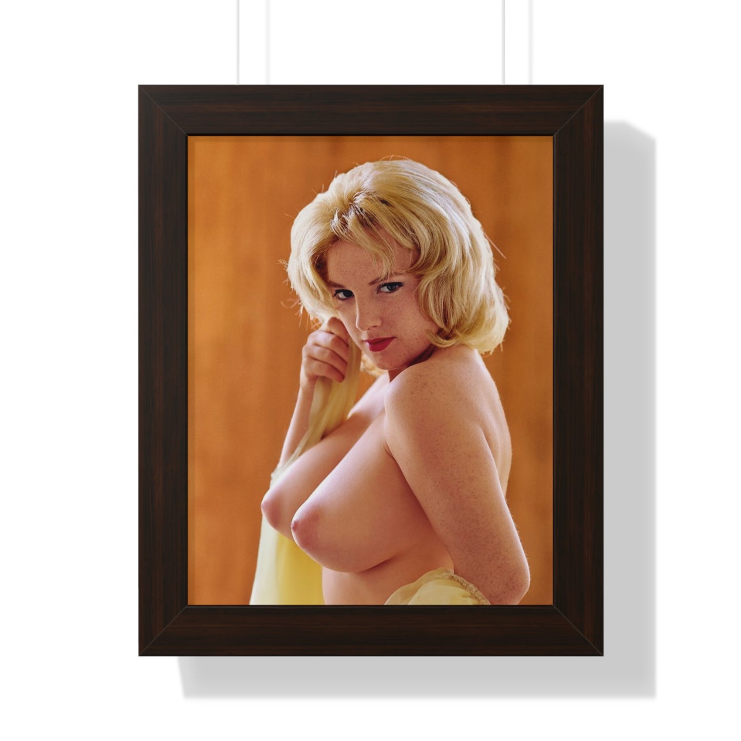 Framed Vertical Poster Playboy Playmate March 1962 Pamela Gordon