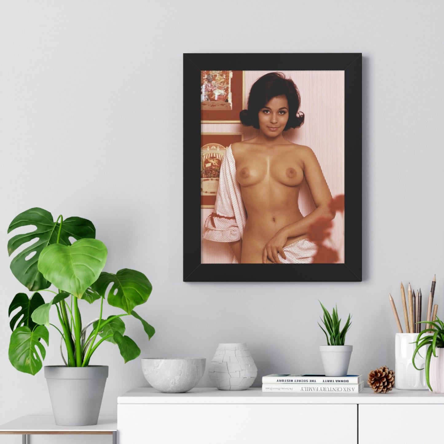 Framed Vertical Poster Playboy Playmate March 1965 Jennifer Jackson