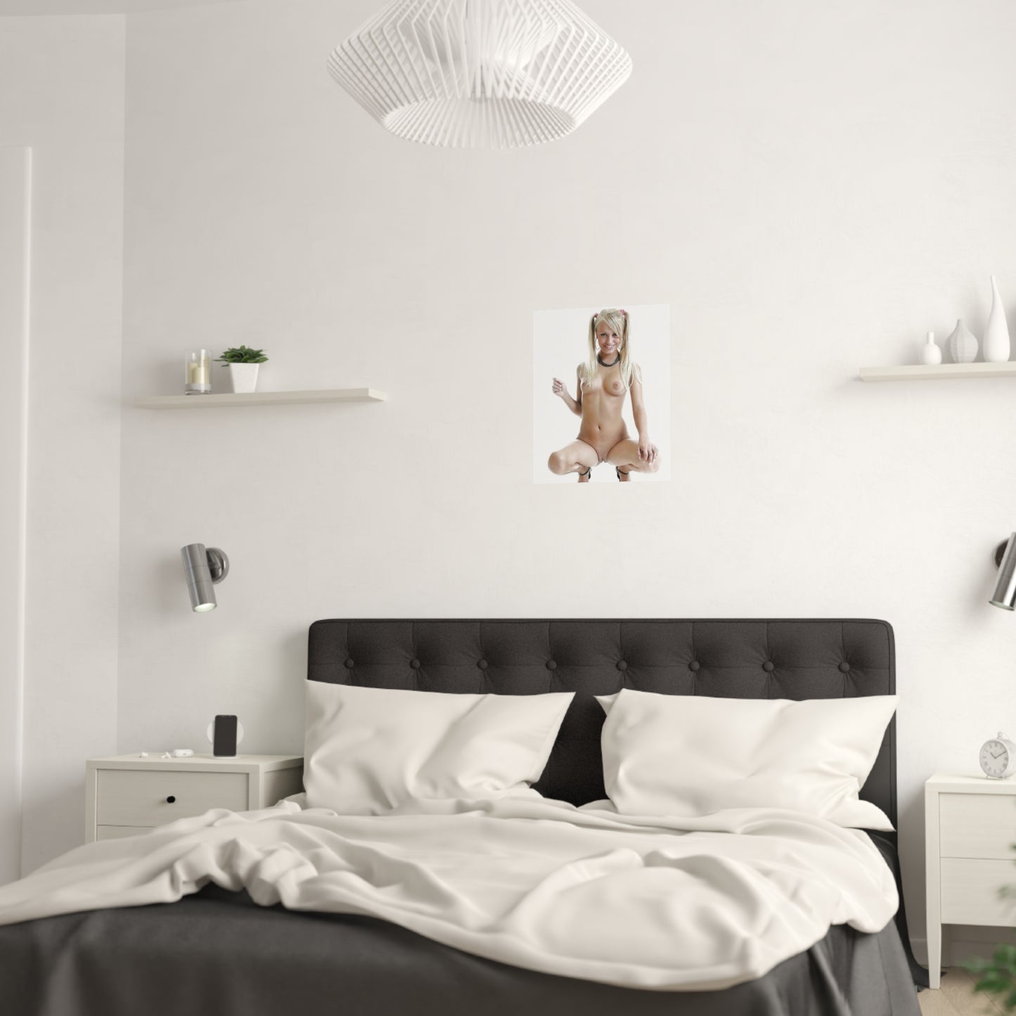 Satin Posters (210gsm) Sexy Nude Pigtails