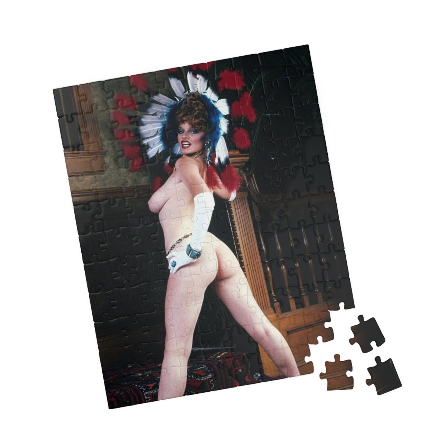 Puzzle (110, 252, 500, 1014-piece) Retro Porn Star Lisa De Leeuw Nude