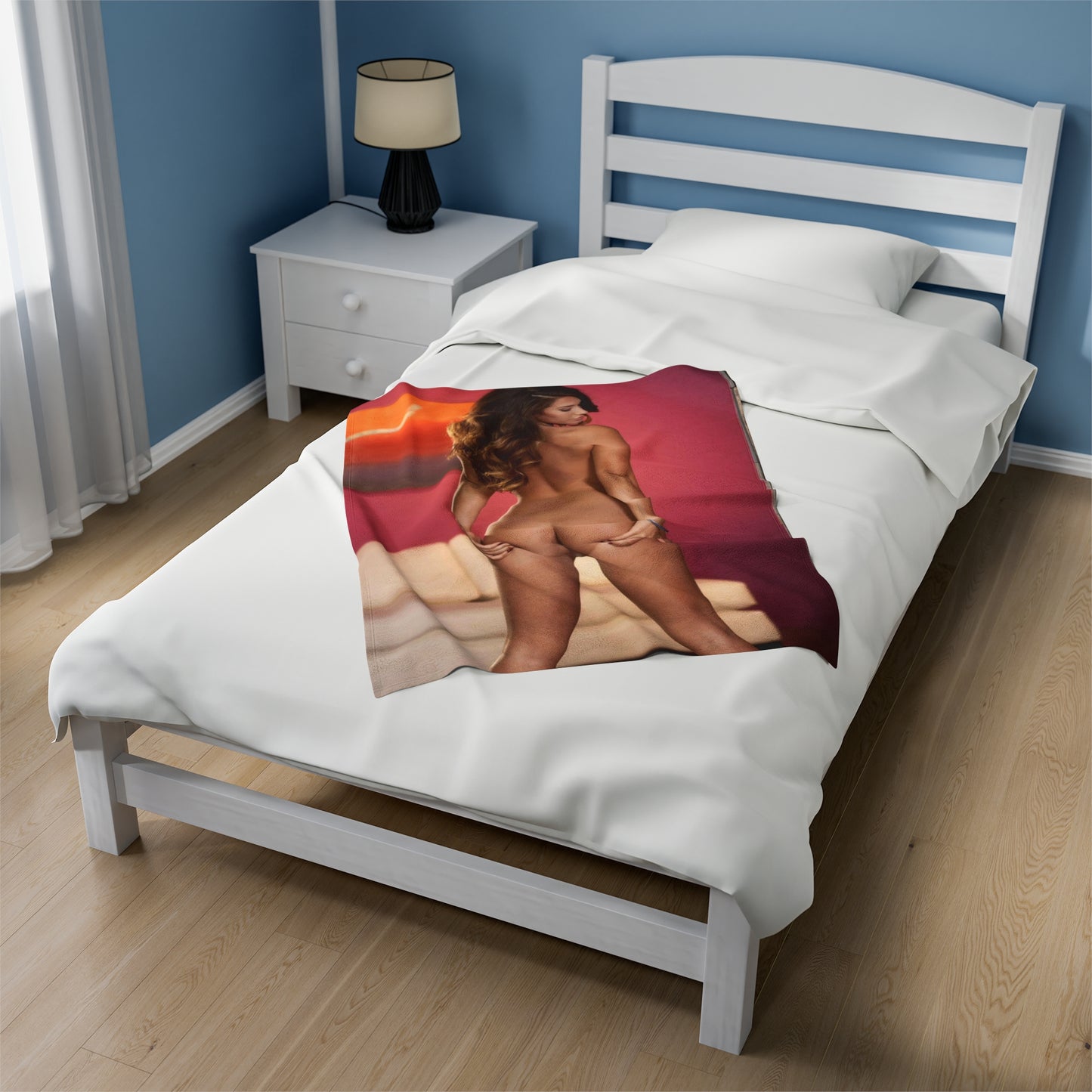 Velveteen Plush Blanket Eva Lovia Nude