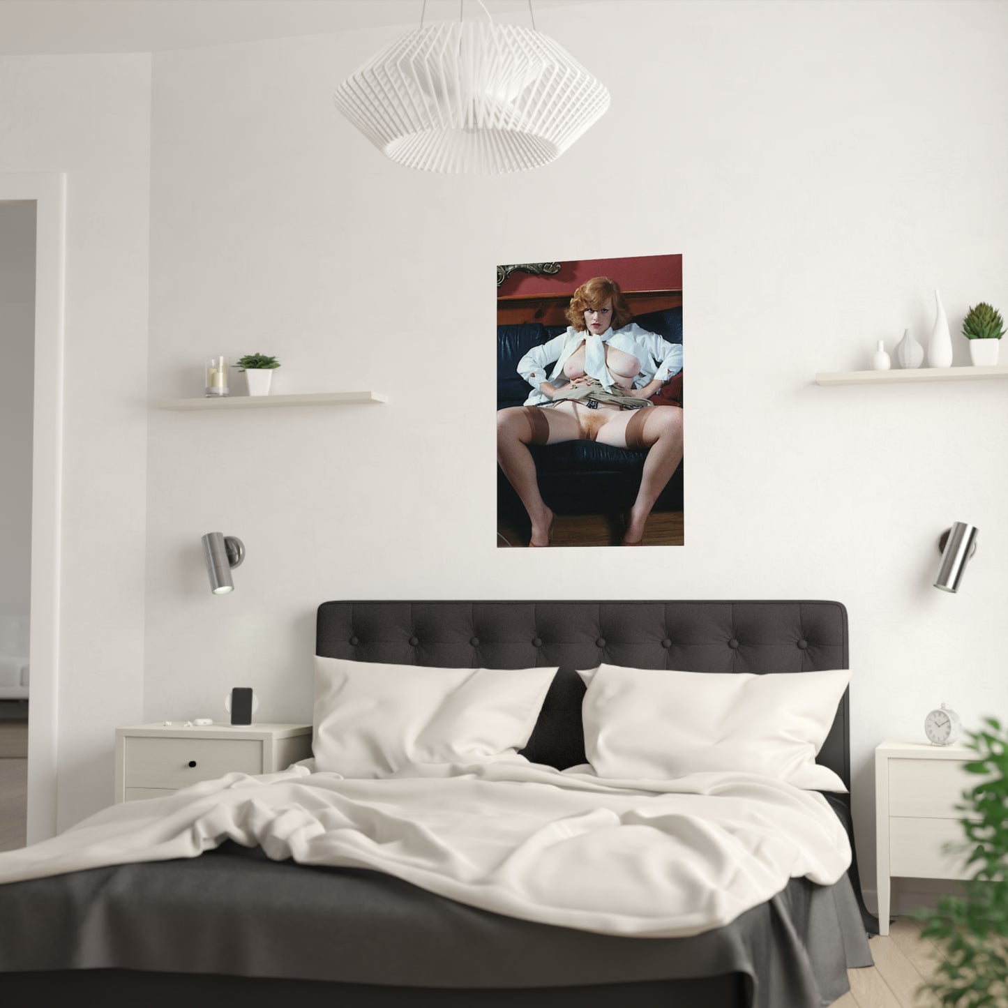 Satin Posters (210gsm) Retro Pornstar Lisa De Leeuw Nude