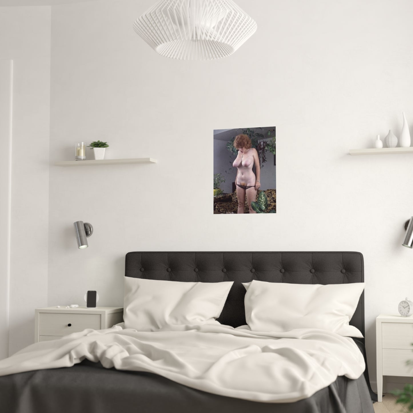 Satin Posters (210gsm) Retro Pornstar Lisa De Leeuw Nude