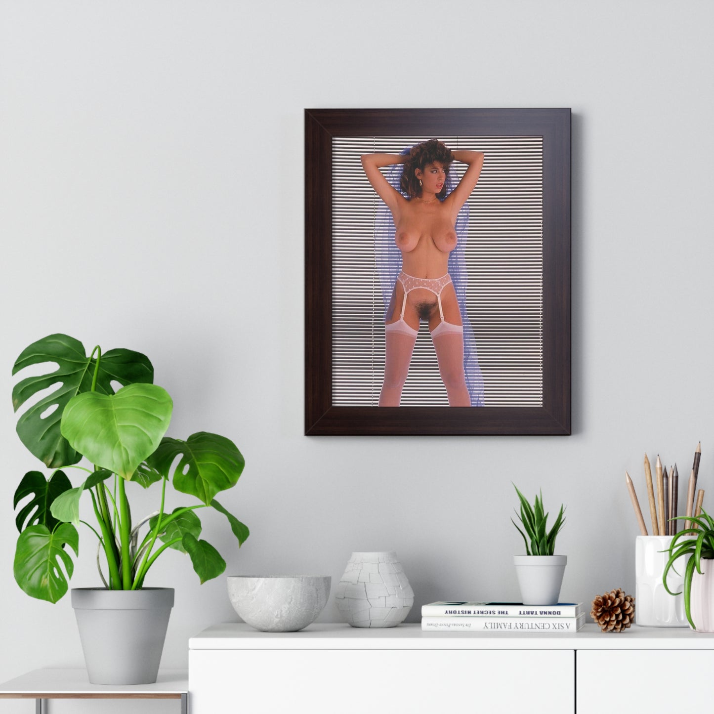 Framed Vertical Poster Porn Star Christy Canyon Nude