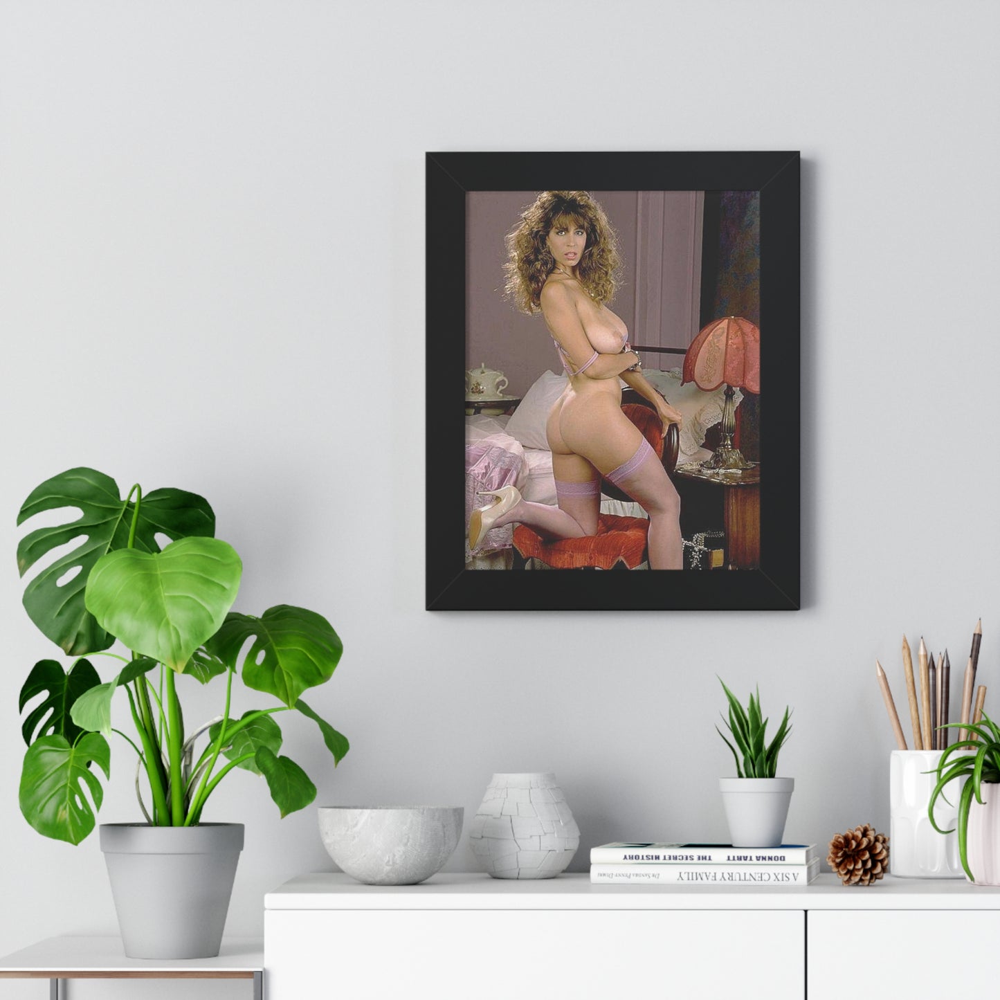 Framed Vertical Poster Porn Star Christy Canyon Nude