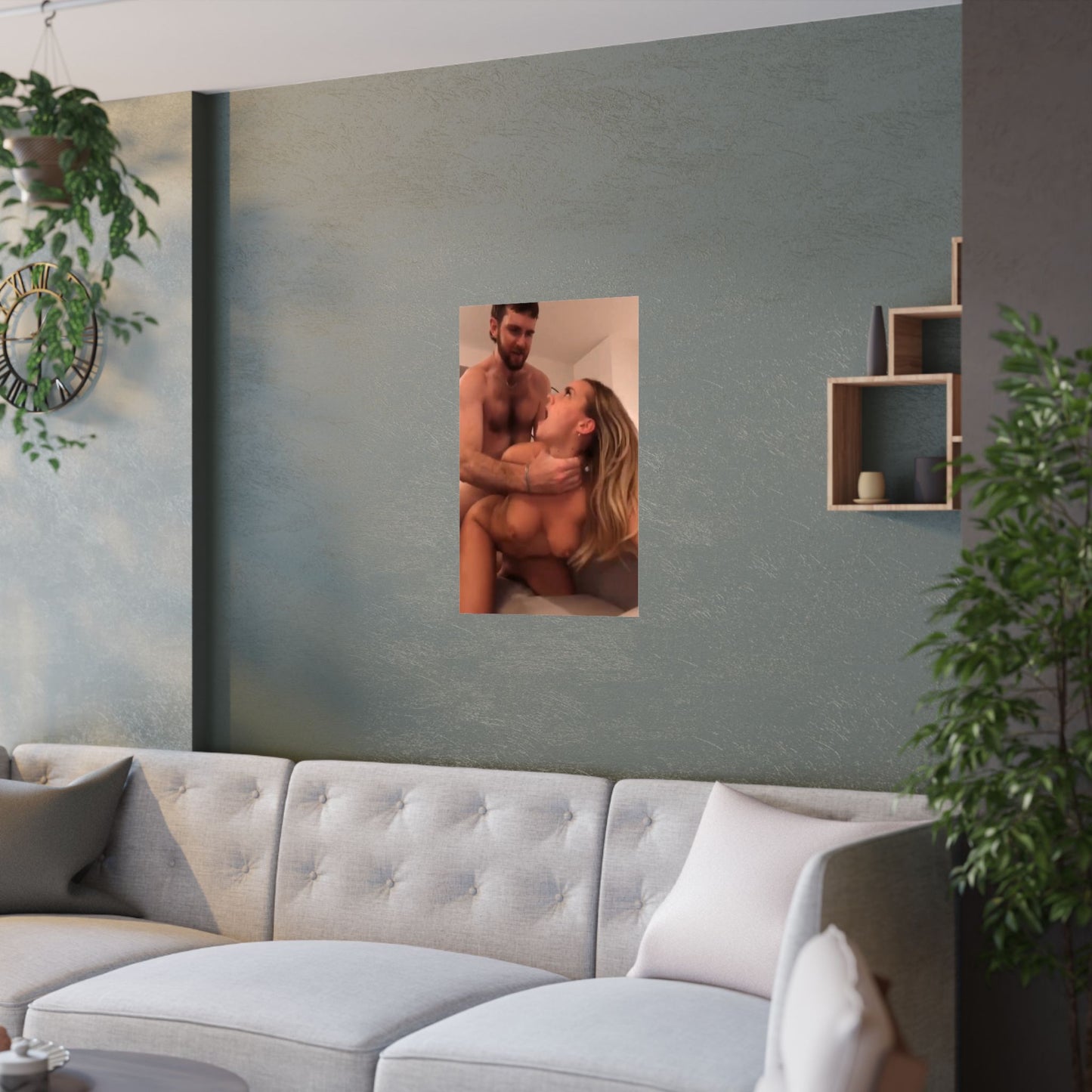Satin Posters (210gsm) Blonde Teen Getting it Rough