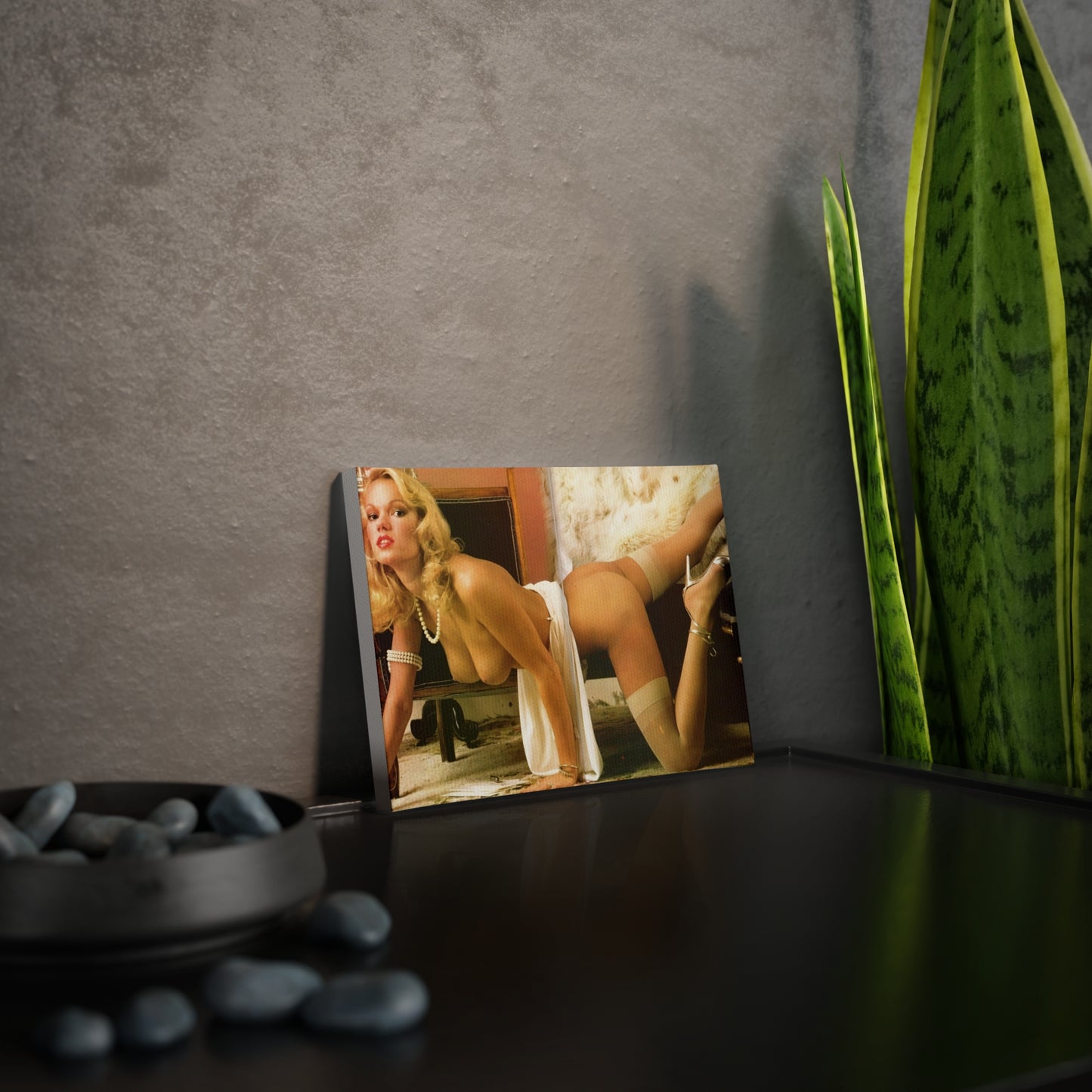 Canvas Photo Tile Vintage French Pornstar Brigitte Lahaie