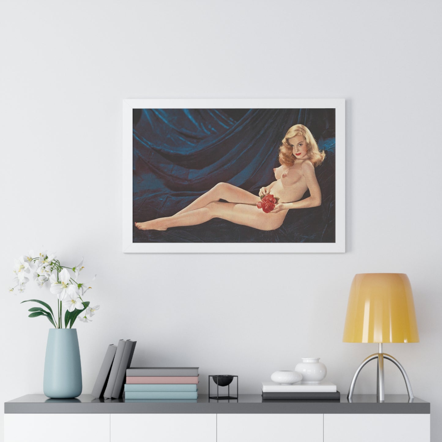 Framed Horizontal Poster Playboy Playmate April 1954 Marilyn Waltz