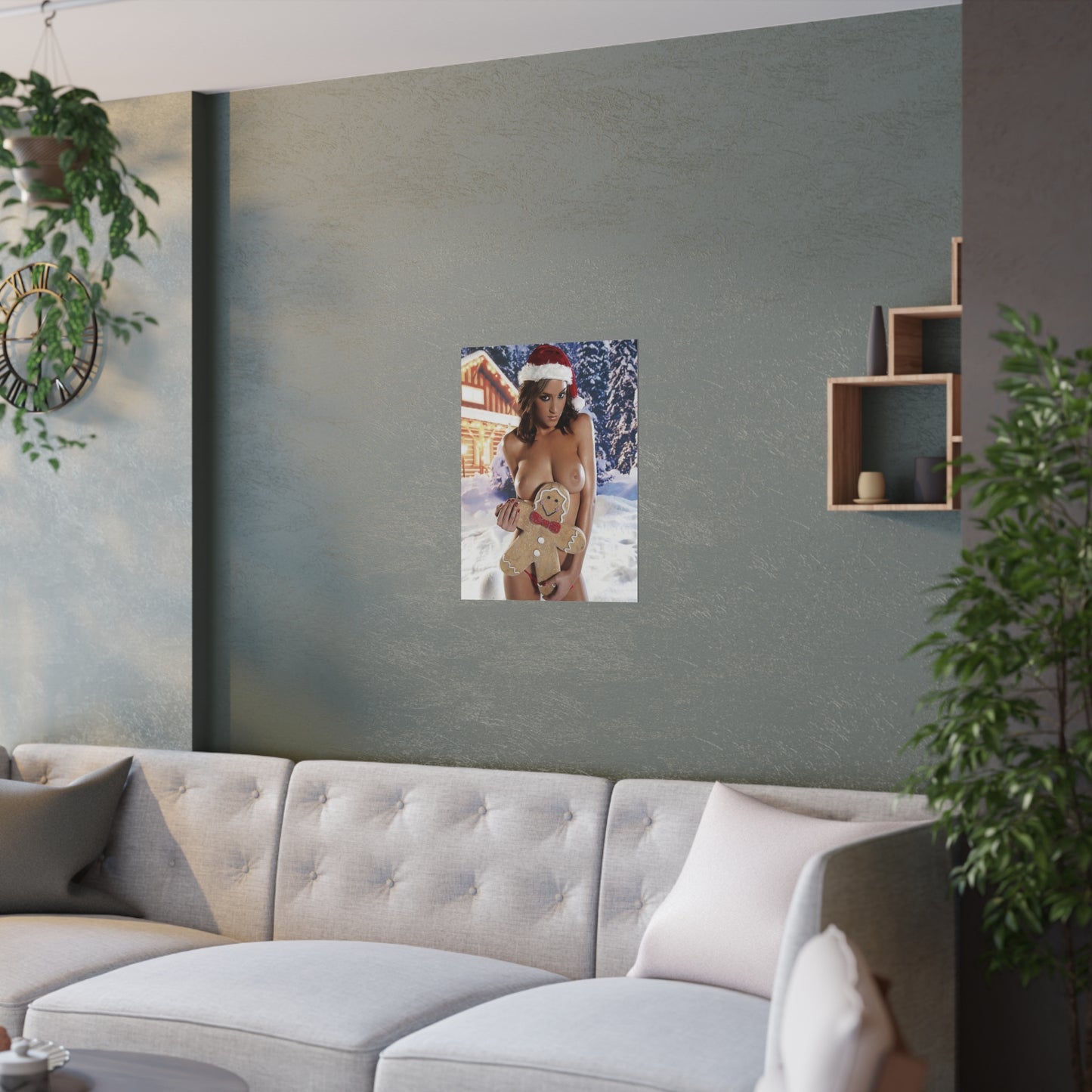 Satin Posters (210gsm) Christmas Pornstars Nude