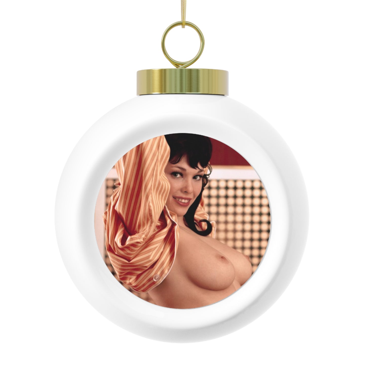 Christmas Ball Ornament Playboy Playmate March 1971 Cynthia Hall