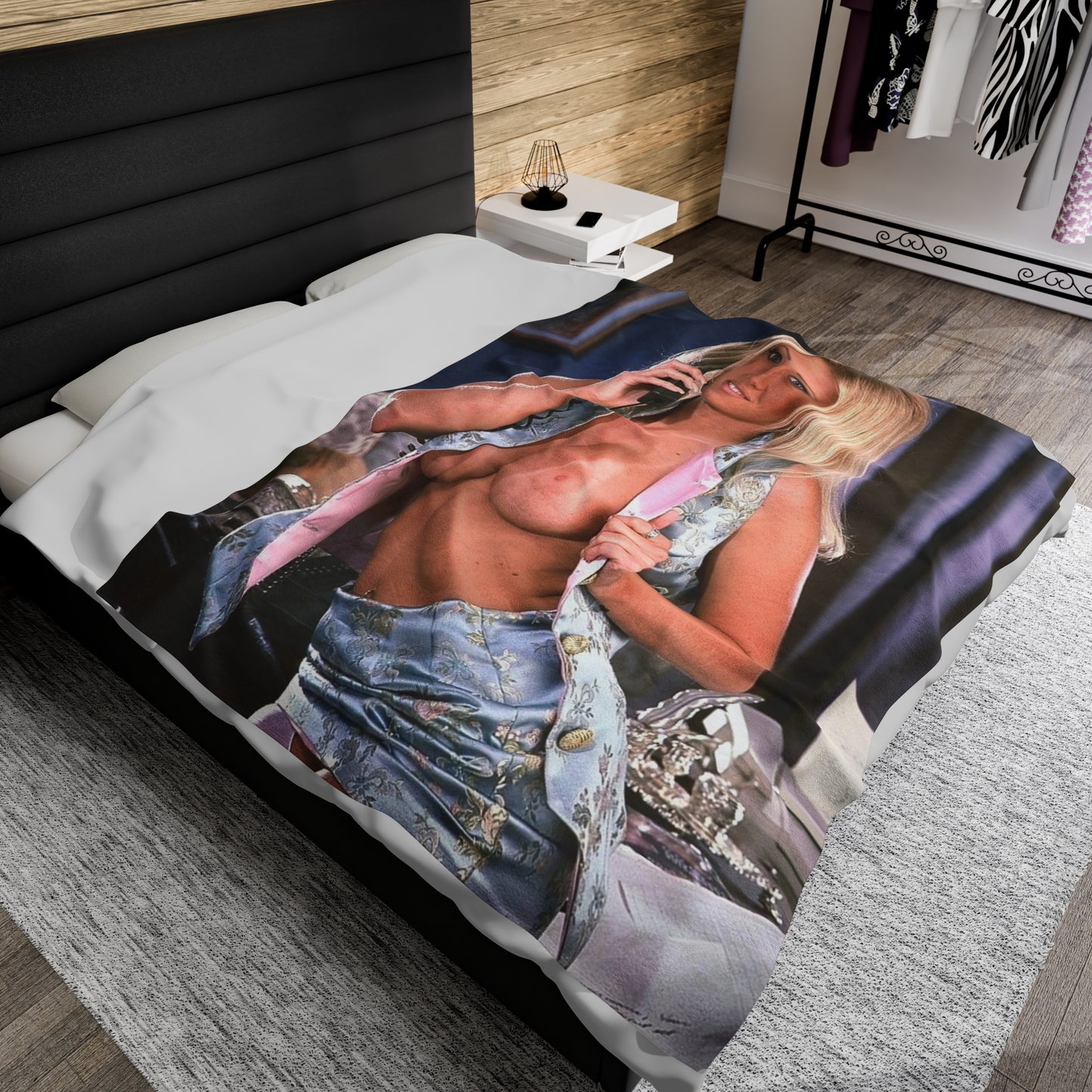 Velveteen Plush Blanket Pornstar Jenna Jameson Nude