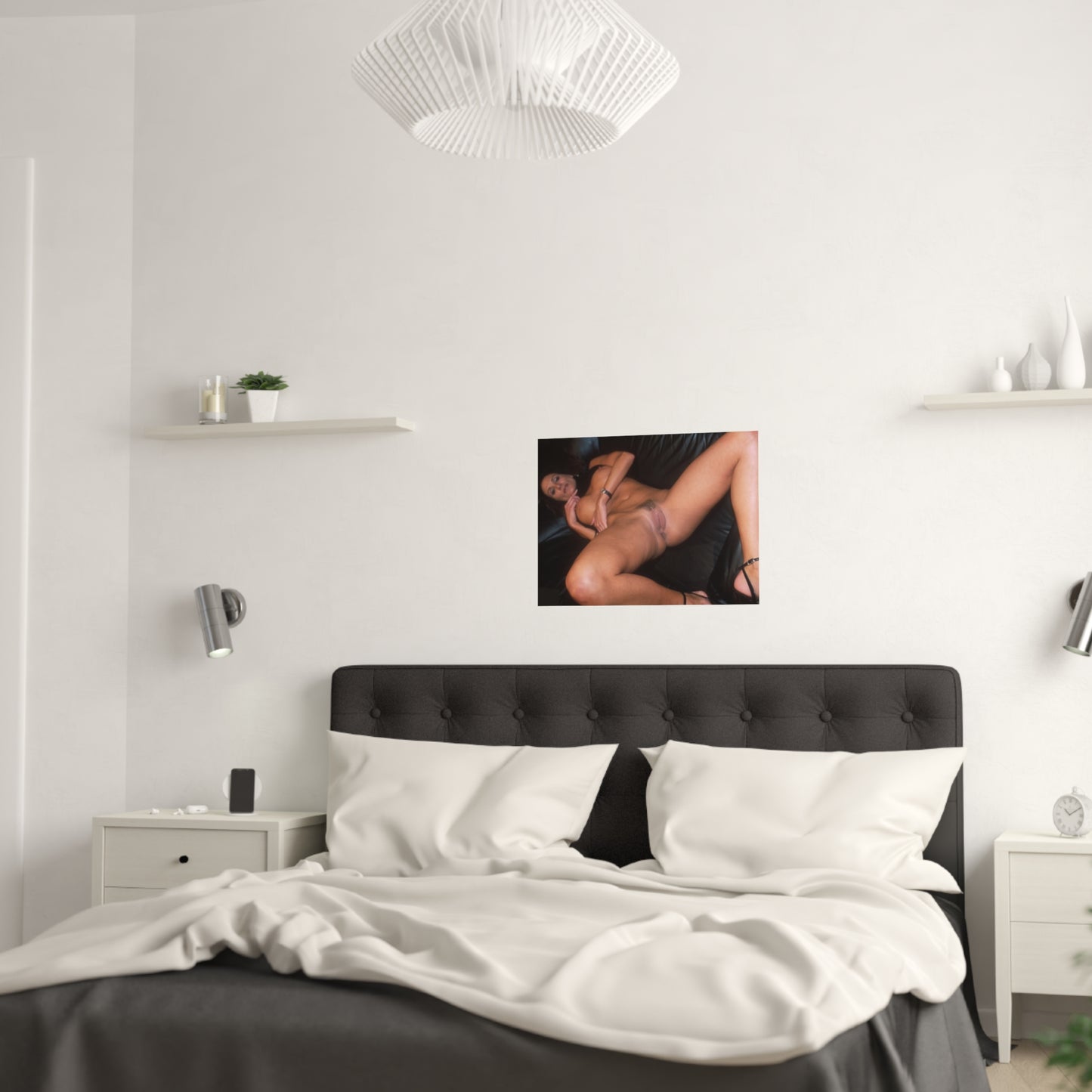 Satin Posters (210gsm) Retro Pornstar Sydnee Steele Nude