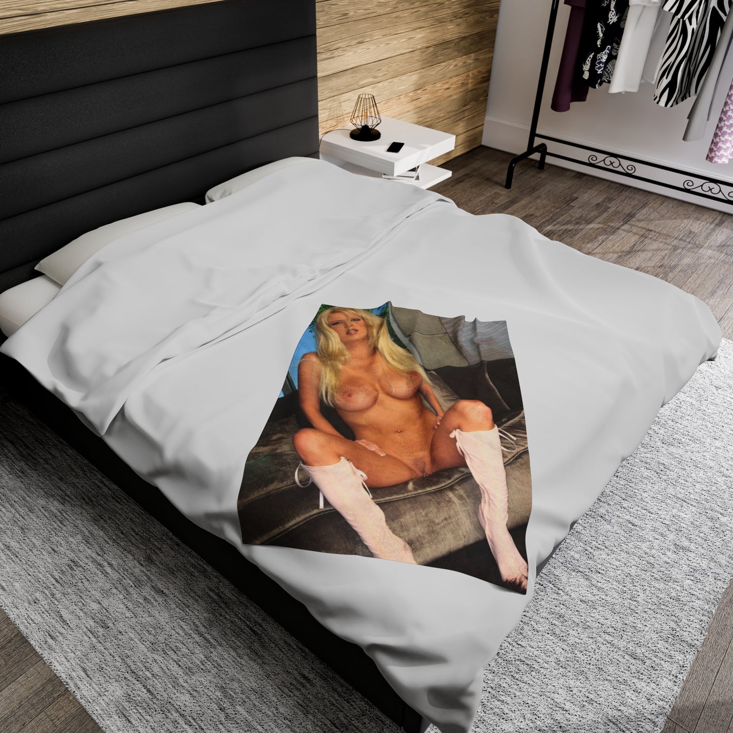 Velveteen Plush Blanket Pornstar Jenna Jameson Nude