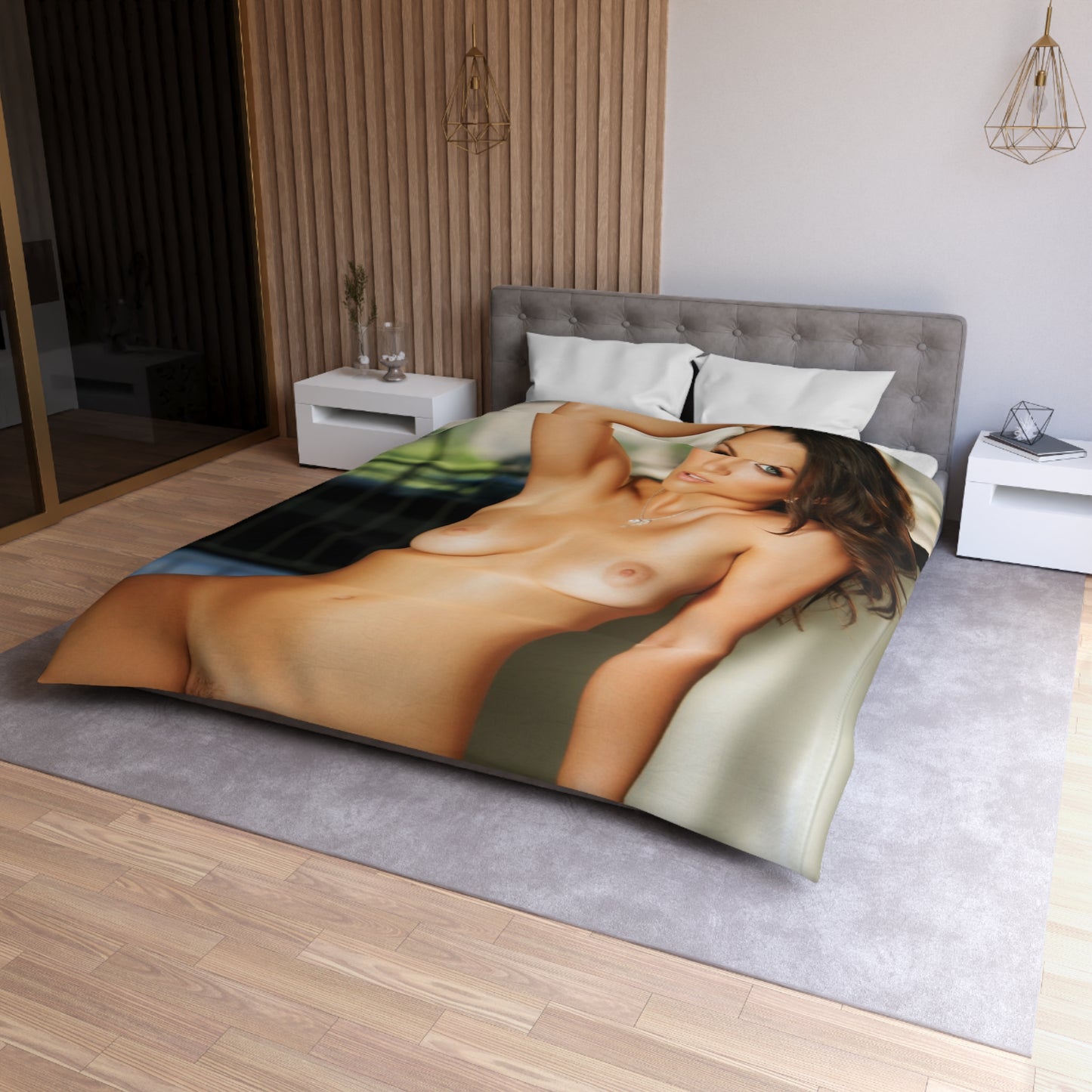 Microfiber Duvet Cover Penthouse Pet December 2012 Lily Love