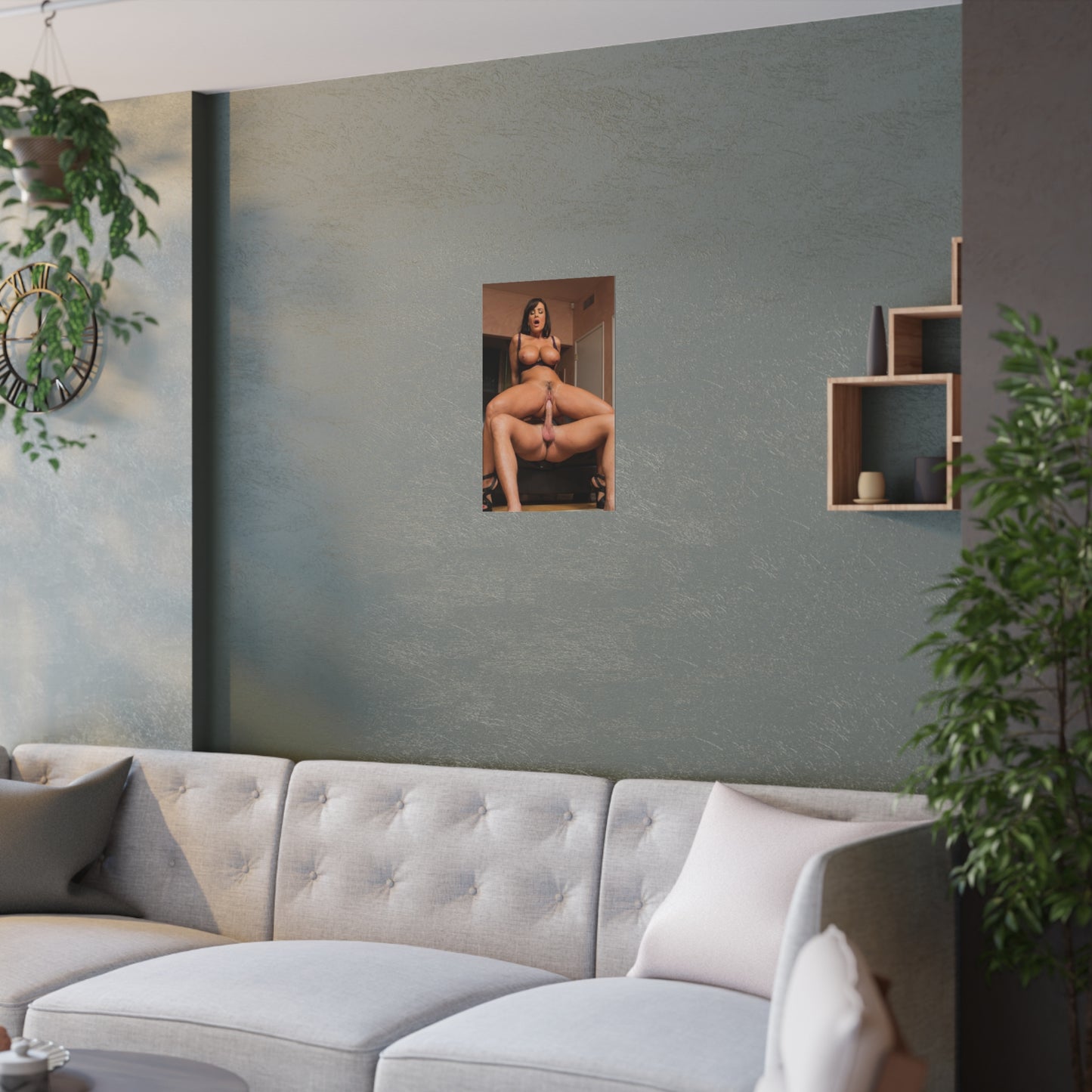 Satin Posters (210gsm) Porn Porno Lisa Ann Fucking Naked Nude